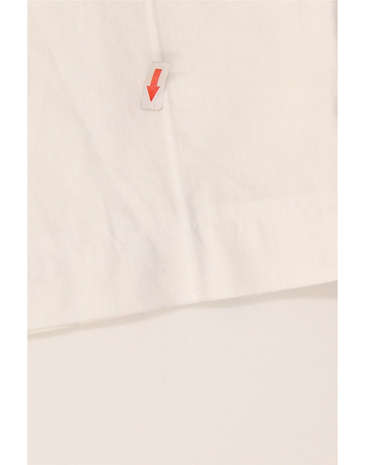 MASSIMO DUTTI Pantaloni chino con pegging da donna W30 L27 Bianco