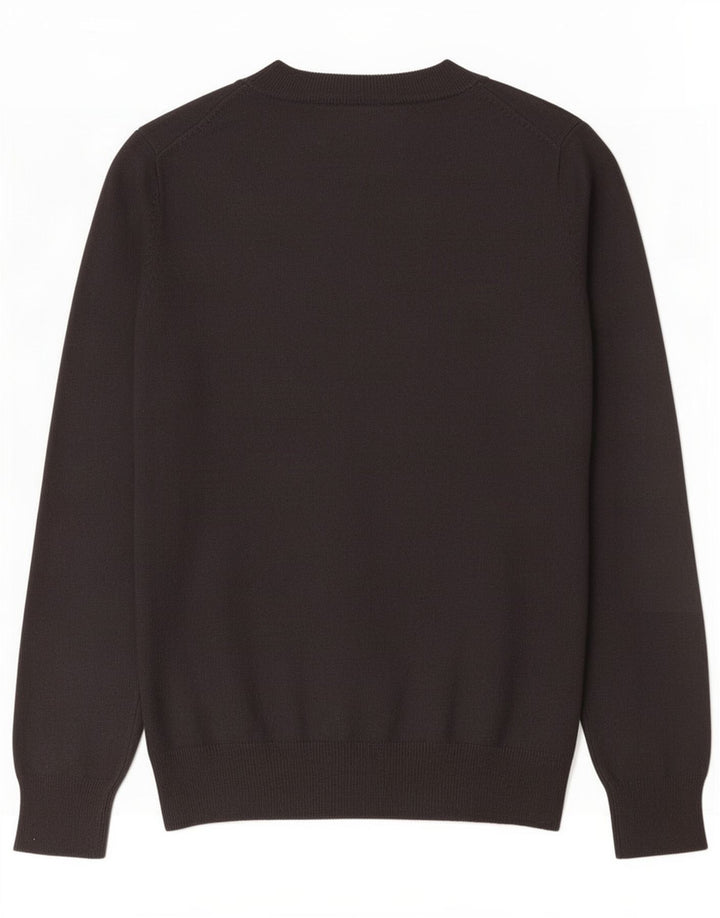 Maglione Zara da donna con scollo a V UK 12 Viscosa grigio medio