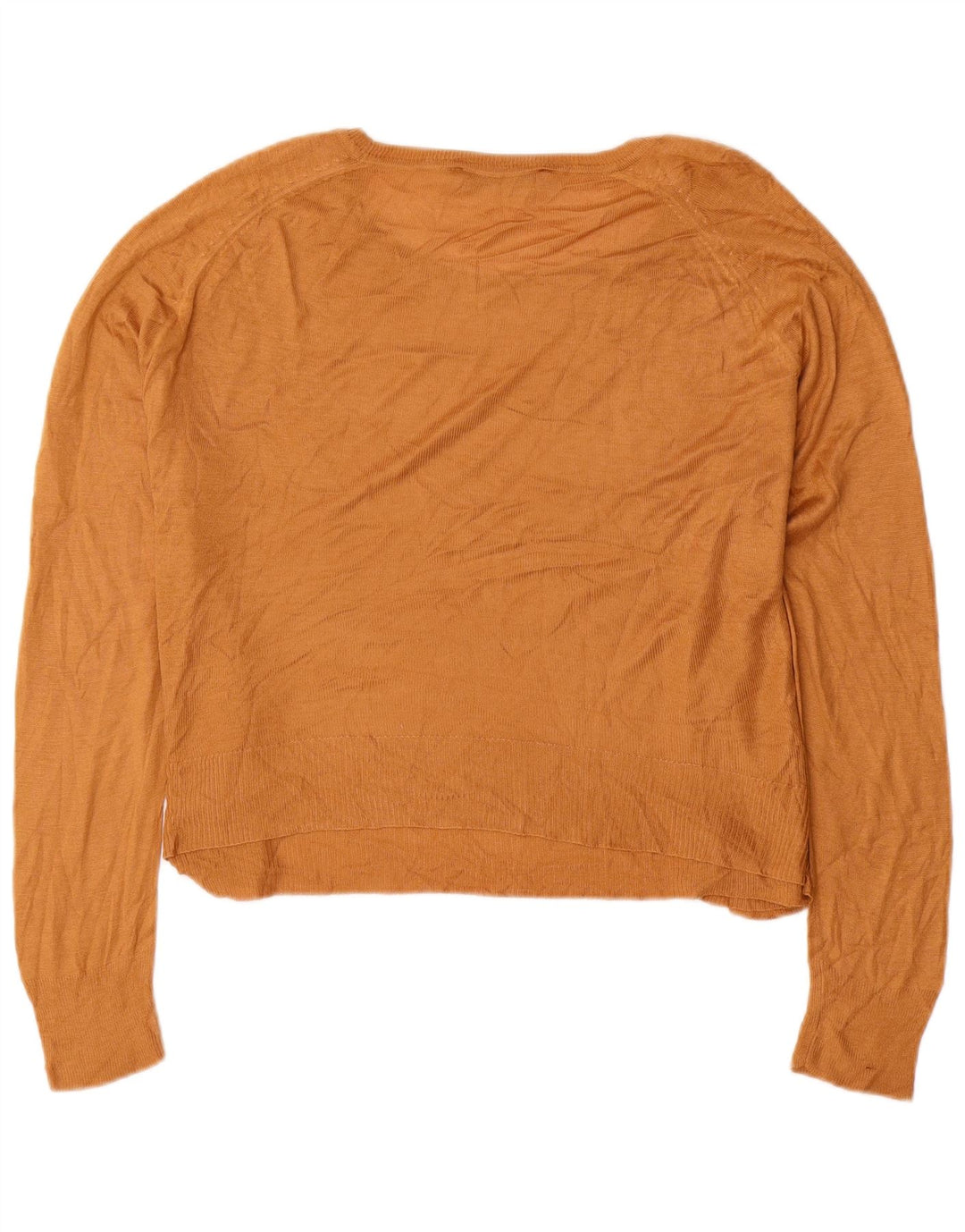 Maglione maglione oversize con scollo a barca da donna Zara UK 14 giallo medio