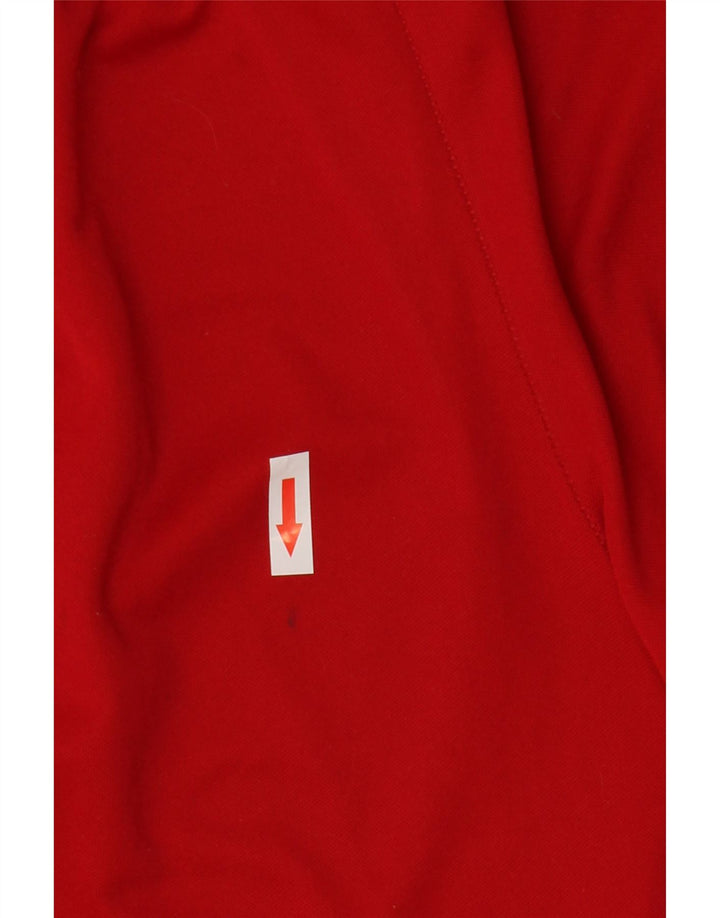 Pantaloncini sportivi Adidas Climalite da uomo piccoli in poliestere rosso