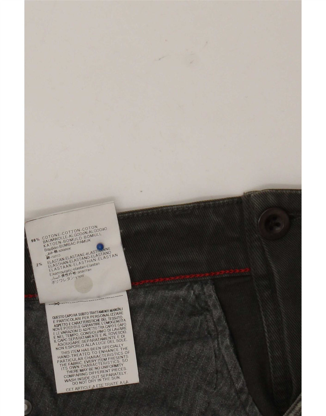 Mini gonna di jeans da donna Replay W27 piccola in cotone kaki