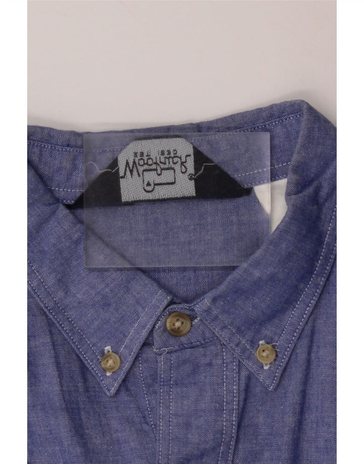Camicia a maniche corte da uomo VINTAGE XL Blu