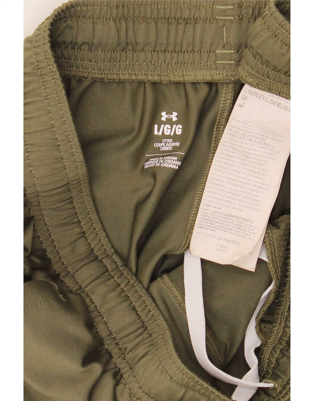 Pantaloni da tuta da uomo Under Armour Large in poliestere kaki