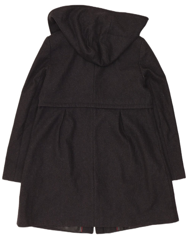 Soprabito con cappuccio da donna Dkny US 14 XL in lana grigia