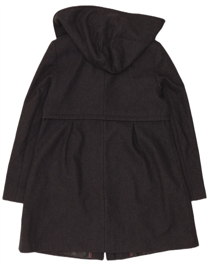 Soprabito con cappuccio da donna Dkny US 14 XL in lana grigia