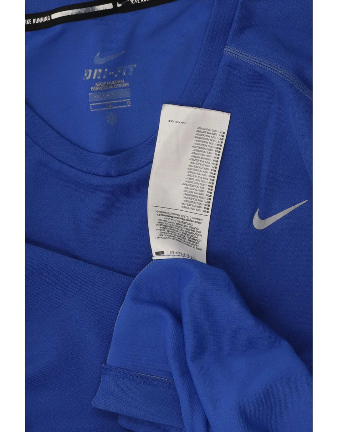 T-shirt Nike Dri Fit da uomo, grande, in poliestere blu