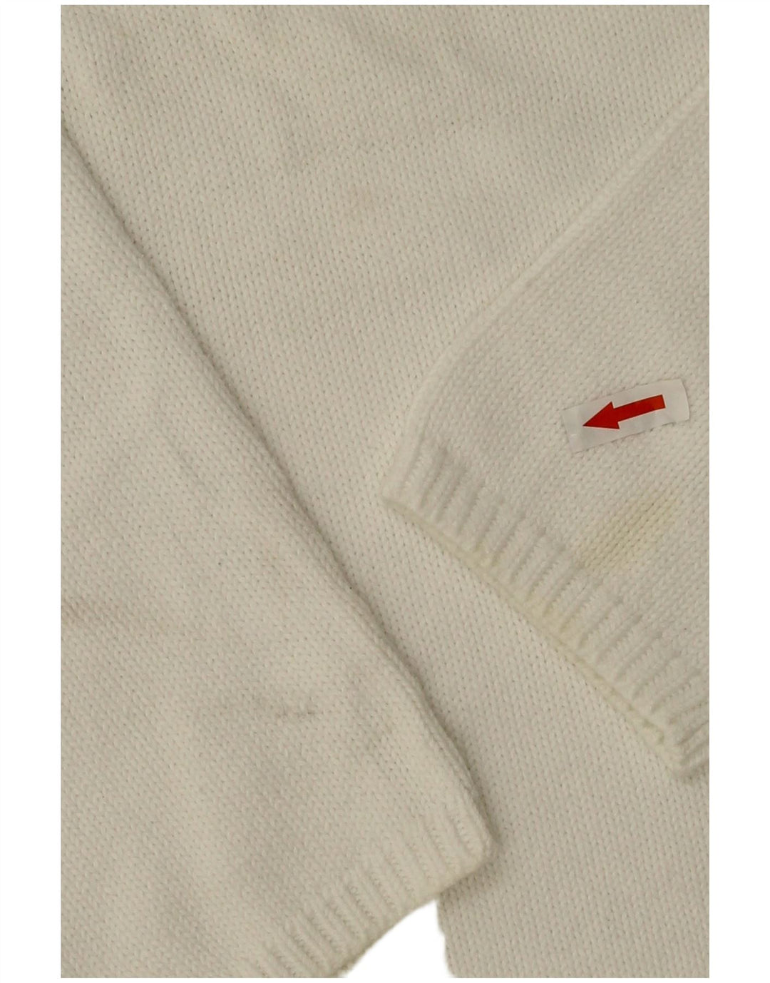 Maglione maglione girocollo da donna Marks & Spencer UK 16 grande cotone bianco