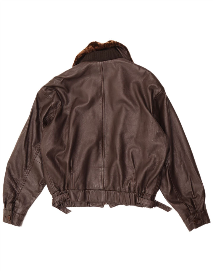 Giacca in pelle da uomo Cleiren IT 50 Large in pelle marrone