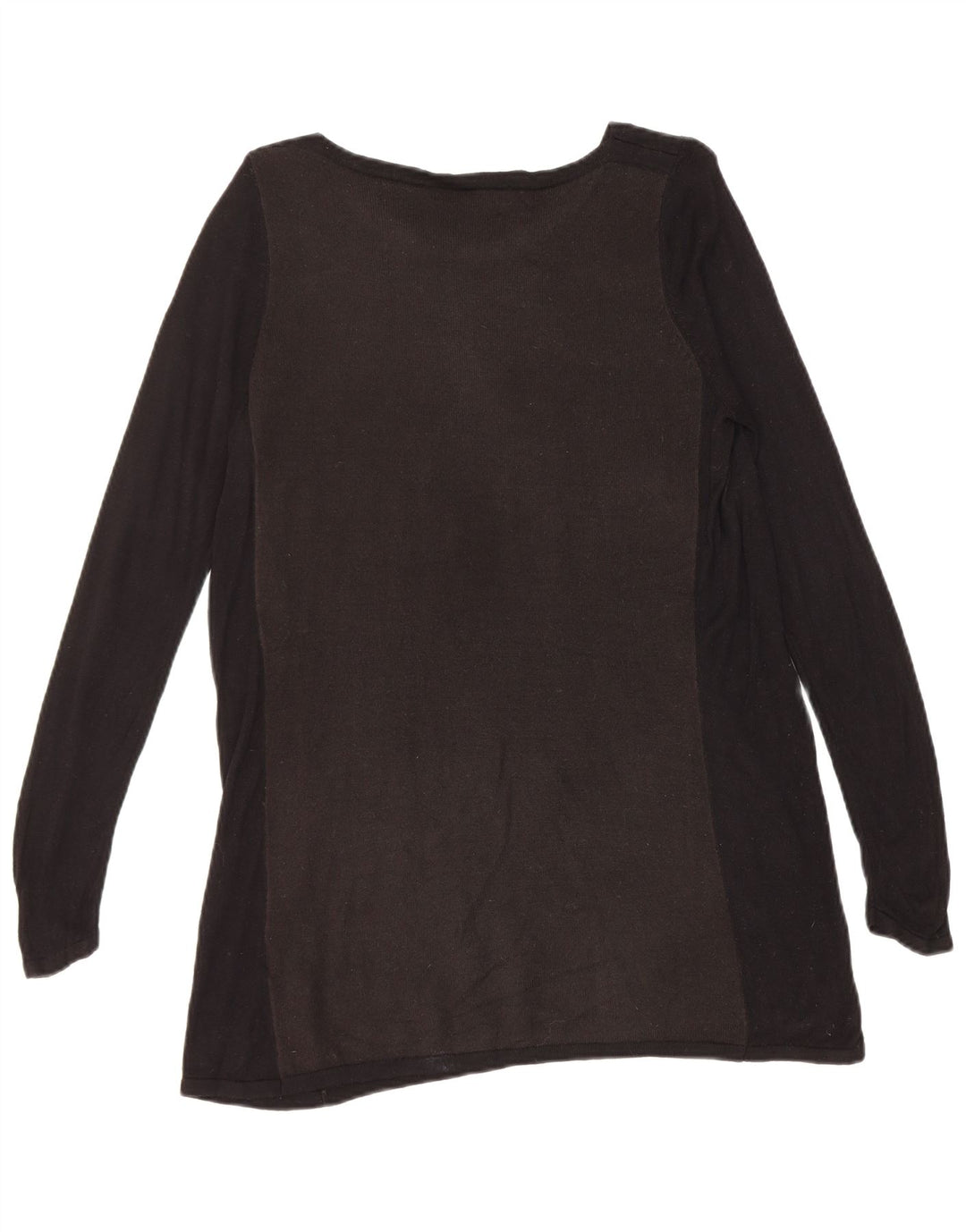 Maglione maglione con scollo a barca da donna Marks & Spencer UK 12 medio nero
