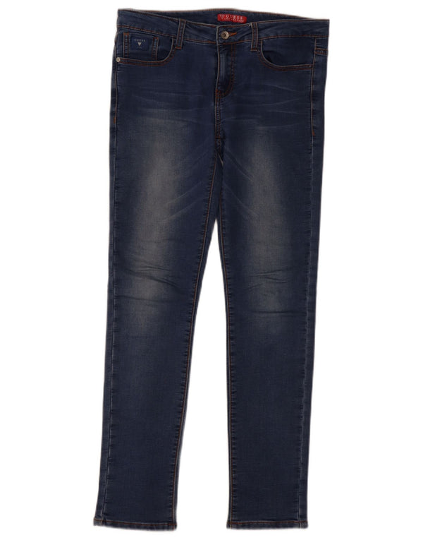 Jeans slim da donna Guess UK 12 medi W30 L28 cotone blu
