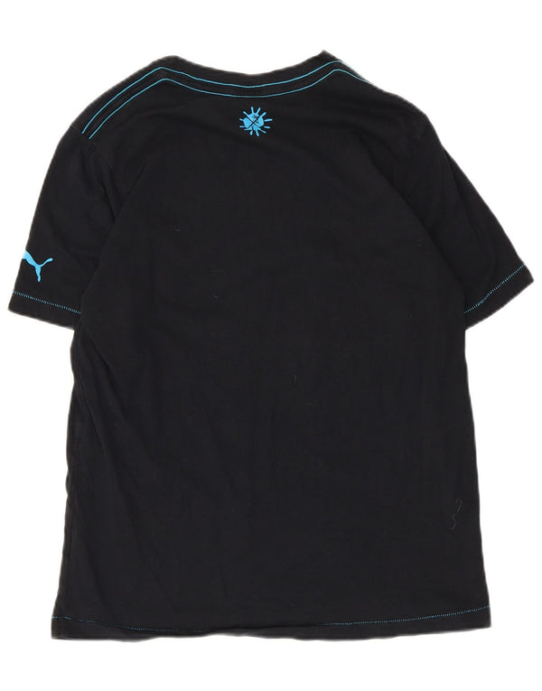 T-shirt grafica da uomo Puma Top Small in cotone nero