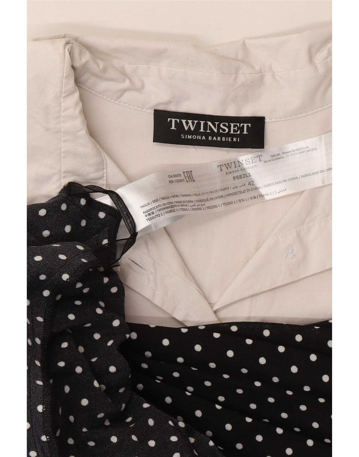 Simona Barbieri Abito Maxi Twinset Donna IT 42 Medio Pois Nero