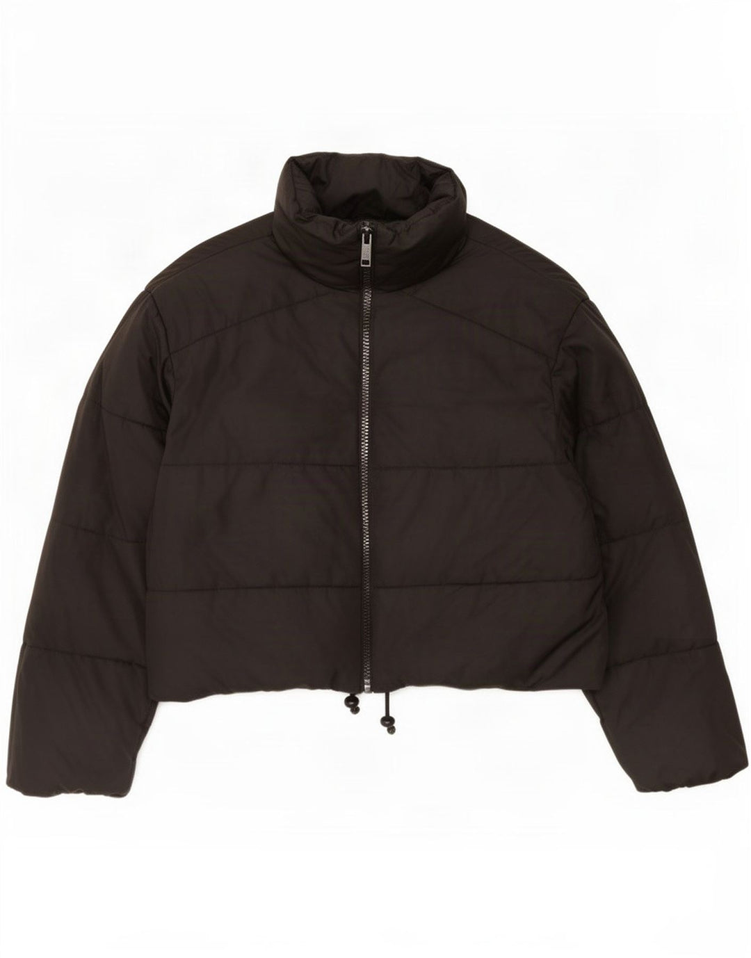 Giacca imbottita oversize da donna Zara UK 10 piccola in poliestere nero