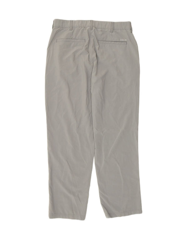 Pantaloni chino da uomo Izod W34 L30 poliestere grigio
