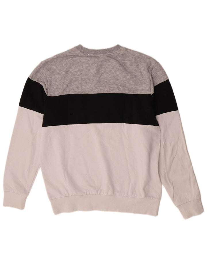 Fila Felpa grafica da uomo Maglione in cotone color block medio multicolore