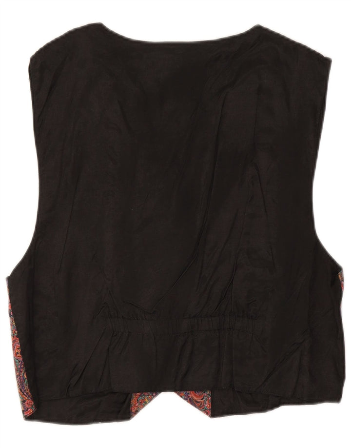 Gilet Vintage da Donna IT 44/46 Medio Multicolore Paisley