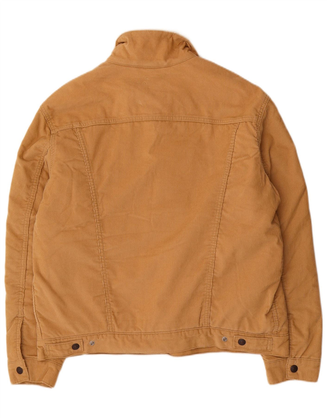 Giacca Sherpa in velluto a coste da uomo Levi's UK 40 Large in cotone beige