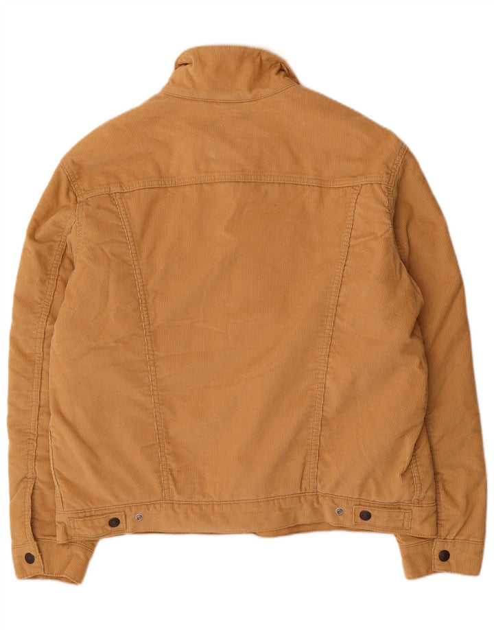Giacca Sherpa in velluto a coste da uomo Levi's UK 40 Large in cotone beige