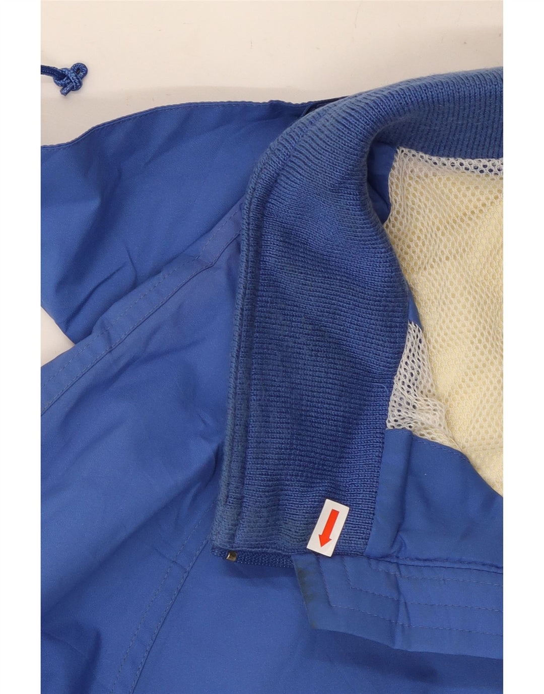 Giacca antipioggia da uomo con cappuccio Eddie Bauer UK 40 grande poliestere blu