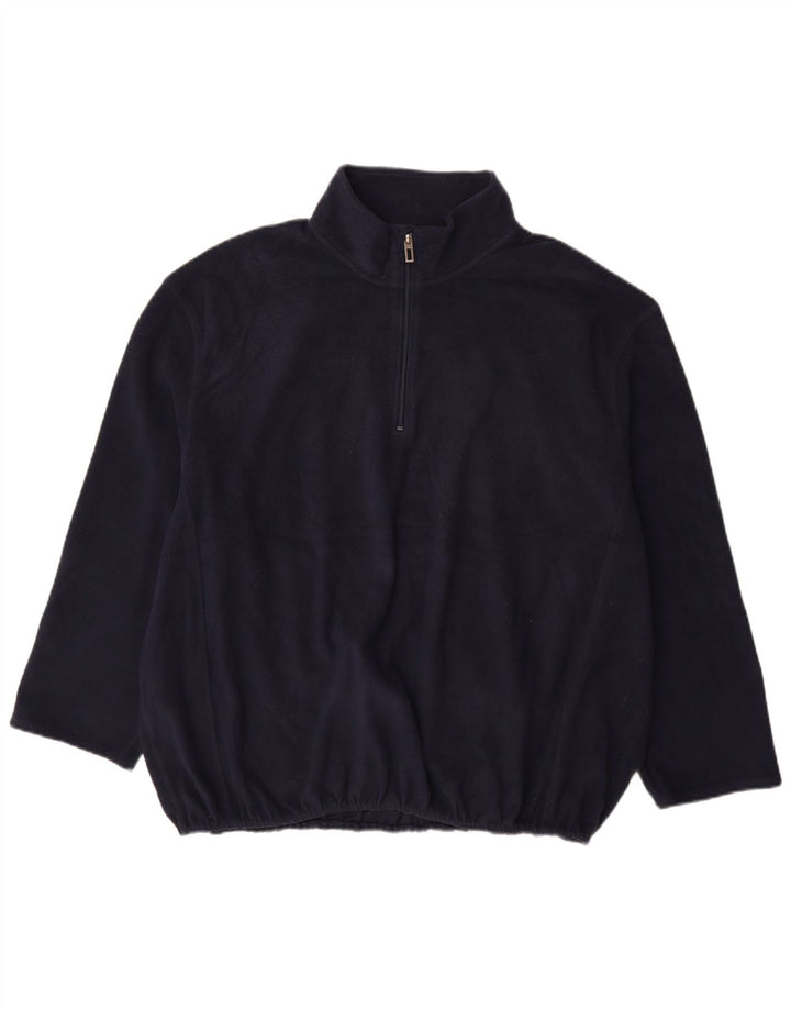 Maglione in pile da uomo con zip e collo Canda 3XL Blu Navy