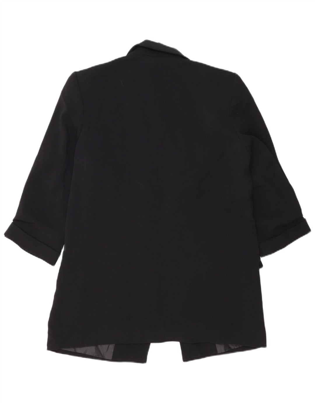 Giacca blazer aperta da donna ZARA UK 14 poliestere nero medio