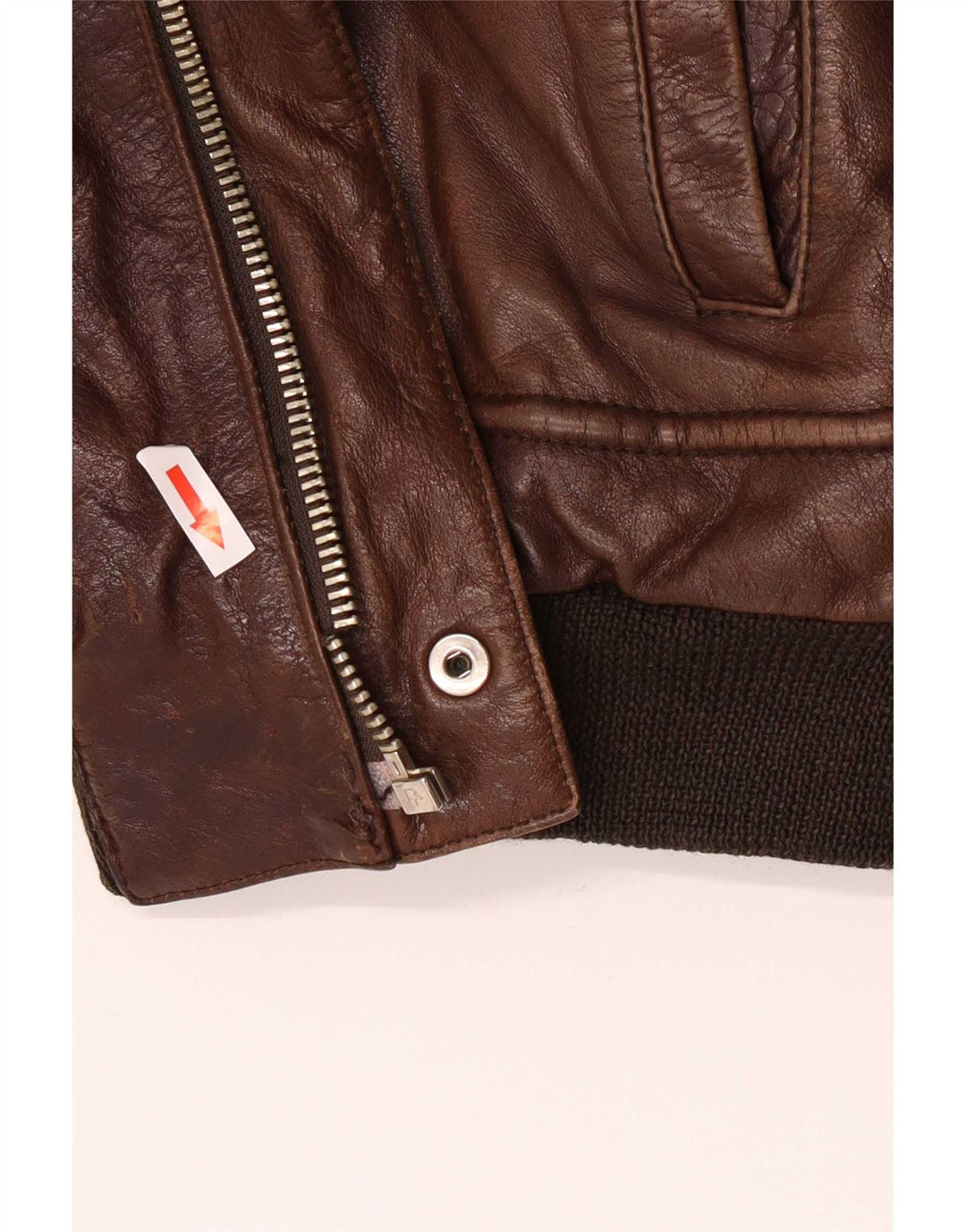 Giacca da aviatore da volo in pelle da uomo Vittorio Forti IT 52 XL Marrone