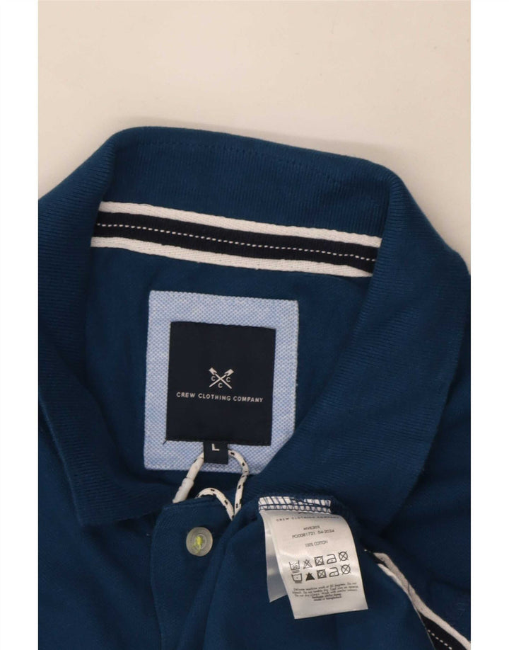 Crew Clothing Polo da uomo grande in cotone blu