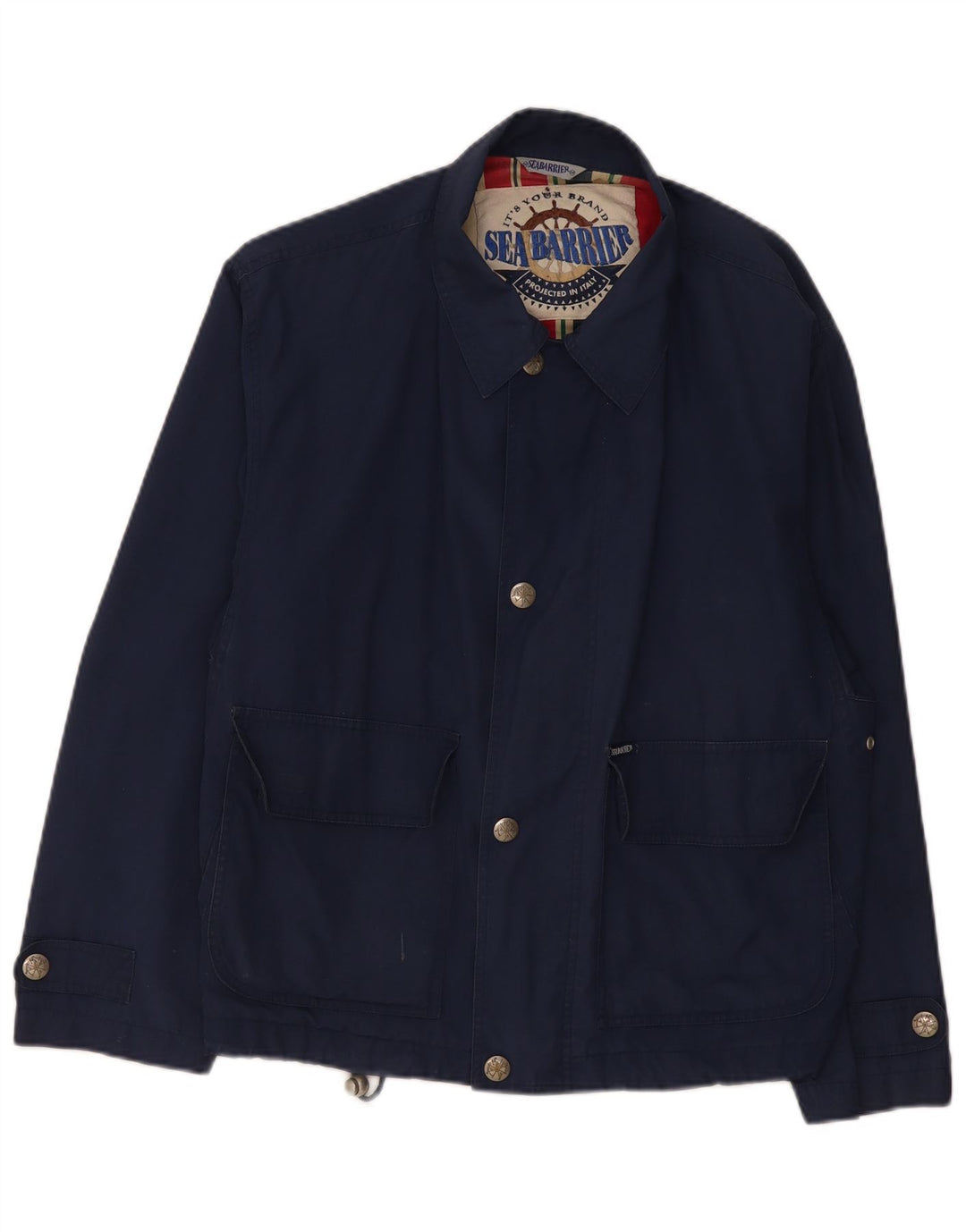 Giubbotto bomber da uomo Sea Barrier UK 38 medio blu navy