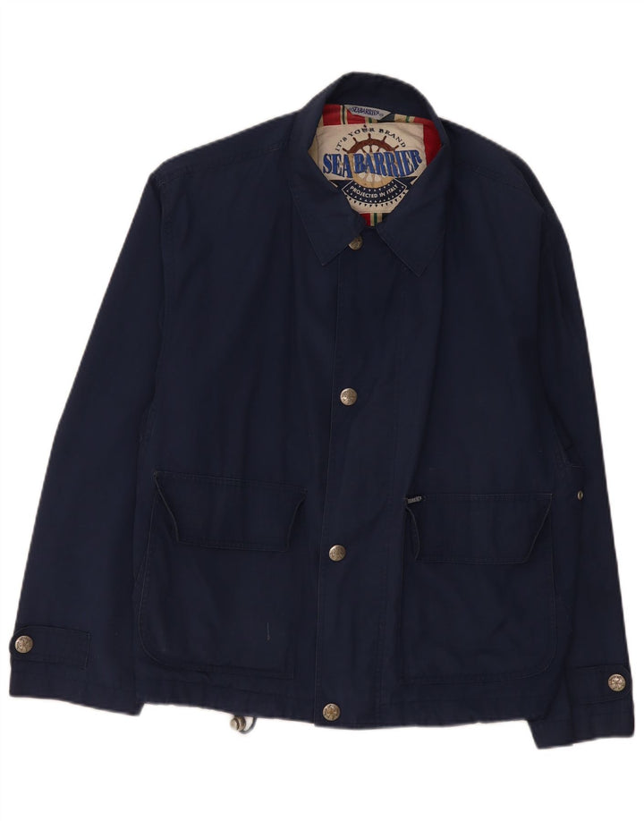 Giubbotto bomber da uomo Sea Barrier UK 38 medio blu navy