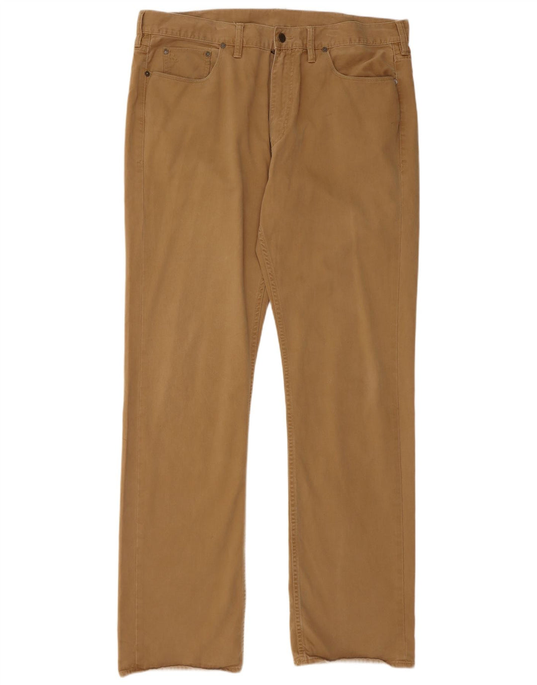 POLO RALPH LAUREN Mens Straight Casual Trousers W40 L36 Beige Cotton