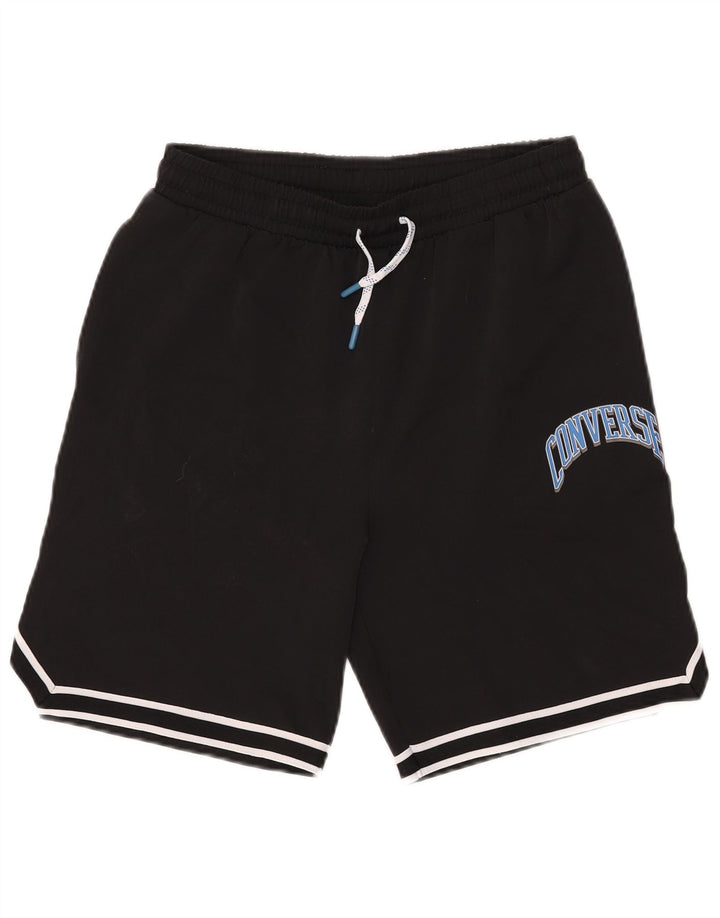 Pantaloncini sportivi con grafica Converse da ragazzo 13-14 anni XL Poliestere nero