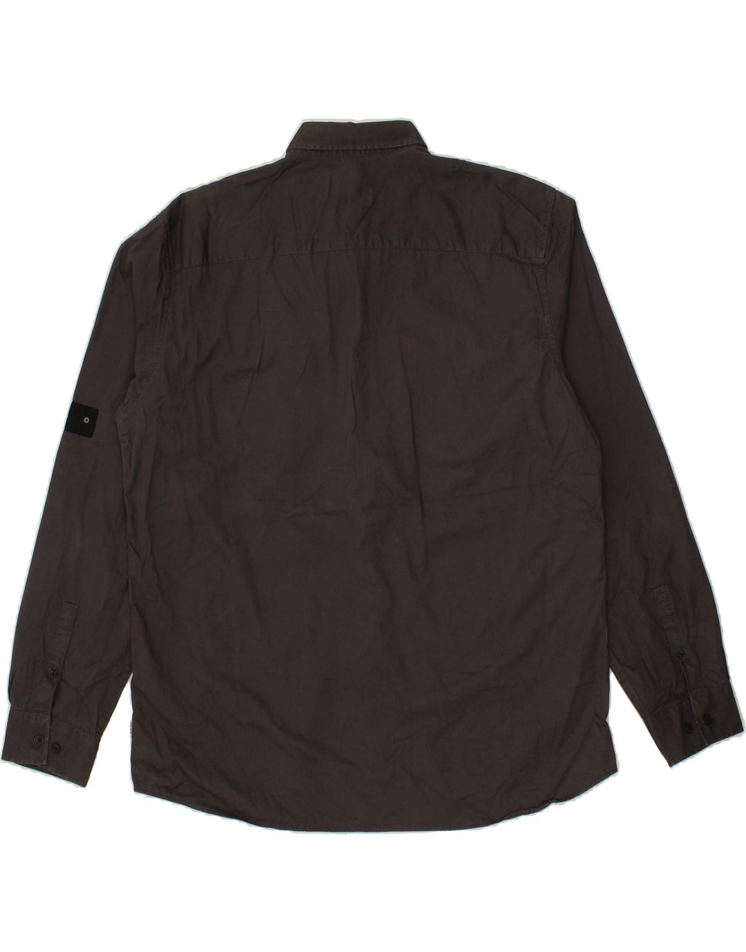 JACK & JONES Mens Comfort Fit Shirt XL Grey Cotton Vintage Jack & Jones and Second-Hand Jack & Jones from Messina Hembry 