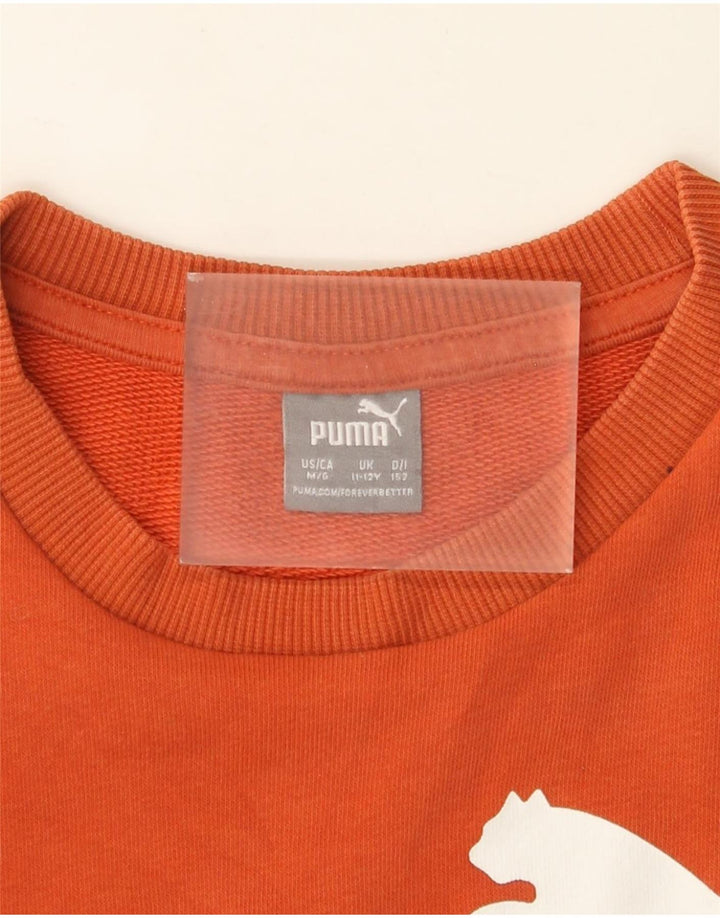 Felpa grafica Puma da ragazzo, 11-12 anni, arancione