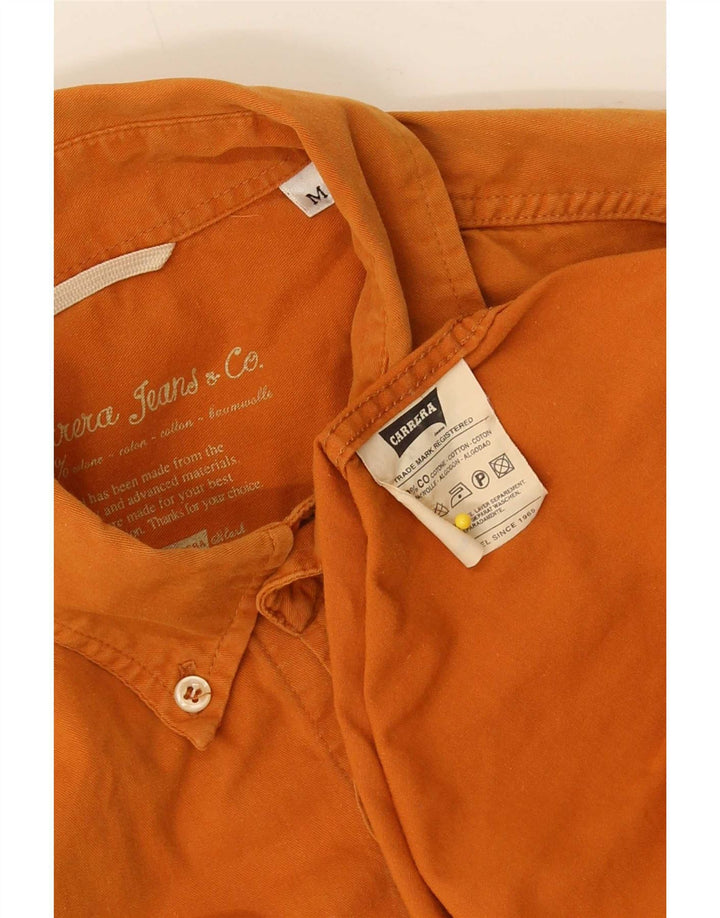 Camicia Carrera Uomo Cotone Arancione Medio