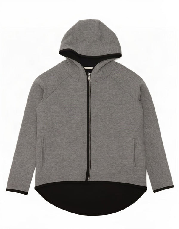 Maglione con cappuccio e zip Zara Trafaluc da donna UK 14 Poliestere screziato grigio medio