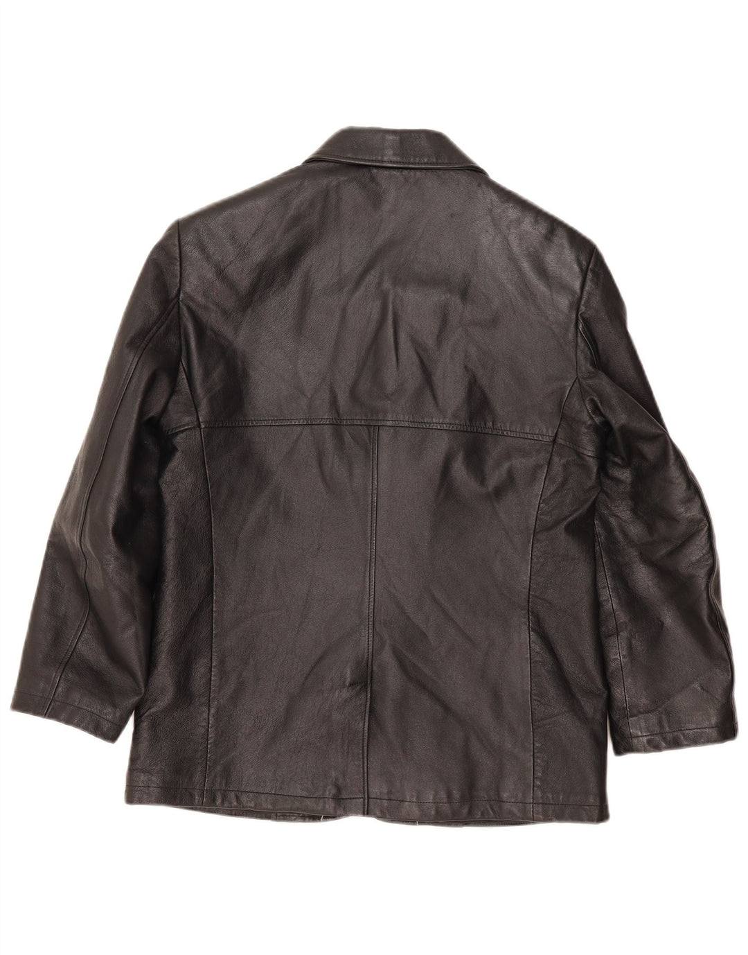 GB.PEDRINI Giacca in Pelle Donna IT 44 Media Pelle Nera