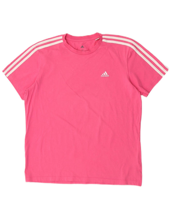 T-shirt da donna Adidas Top UK 12/14 cotone rosa medio