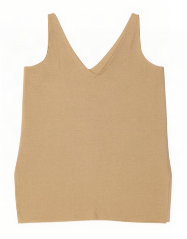 Canotta da donna Marks & Spencer UK 18 XL Beige viscosa