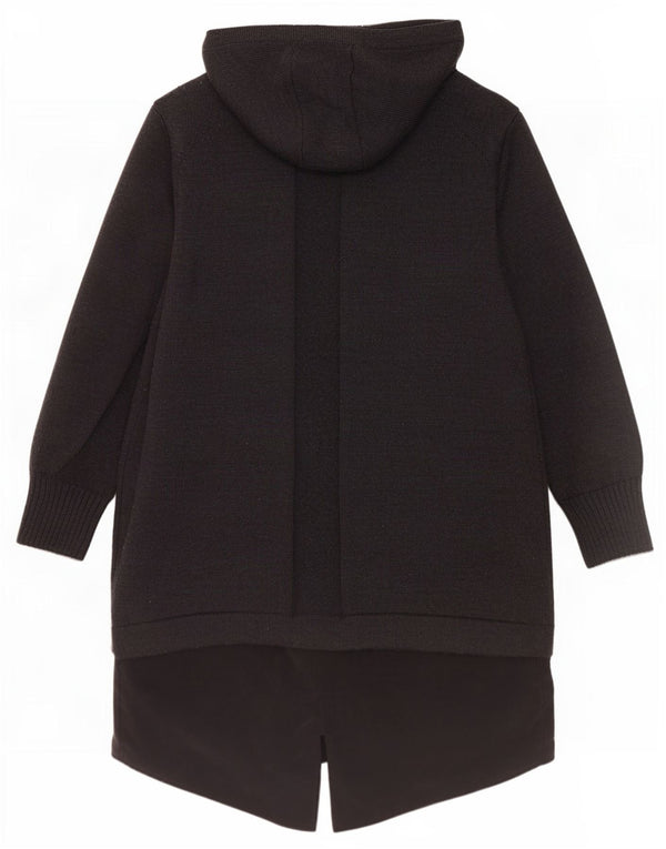 Maglione cardigan oversize con cappuccio e cappuccio da donna Diesel UK 10 piccolo grigio