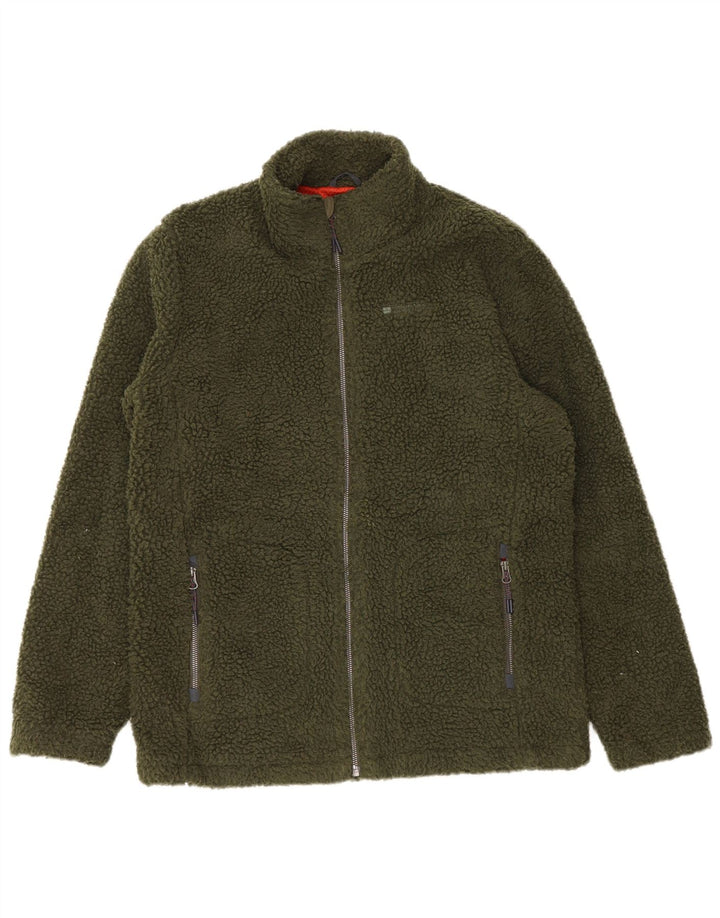 Giacca in pile da uomo Mountain Warehouse UK 38 Poliestere kaki medio