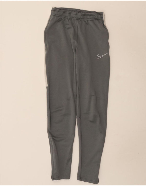 Pantaloni da tuta Nike Dri Fit da uomo XS in poliestere color block grigio
