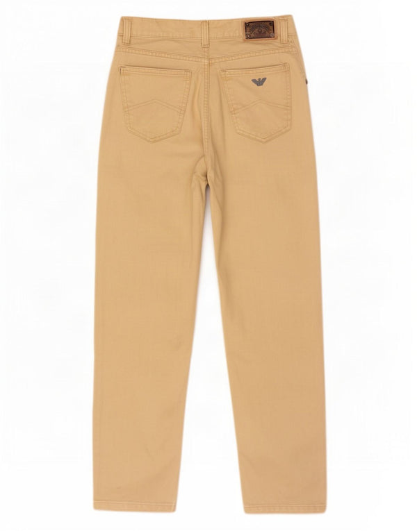 Pantaloni casual affusolati da donna Armani IT 44 medio W28 L28 Beige