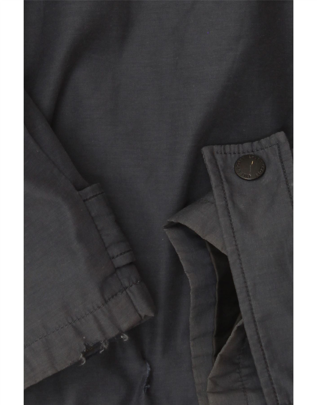 Giacca a vento con cappuccio da uomo LYLE & SCOTT UK 40 Large in nylon blu navy