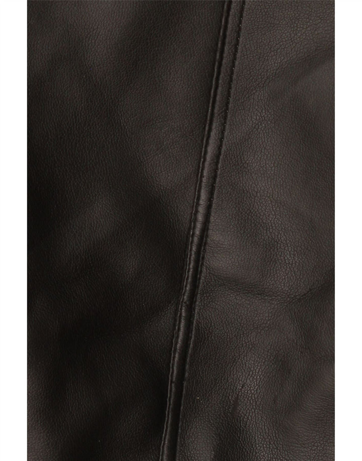 Giacca in shearling vintage da uomo IT 38 Shearling nero medio