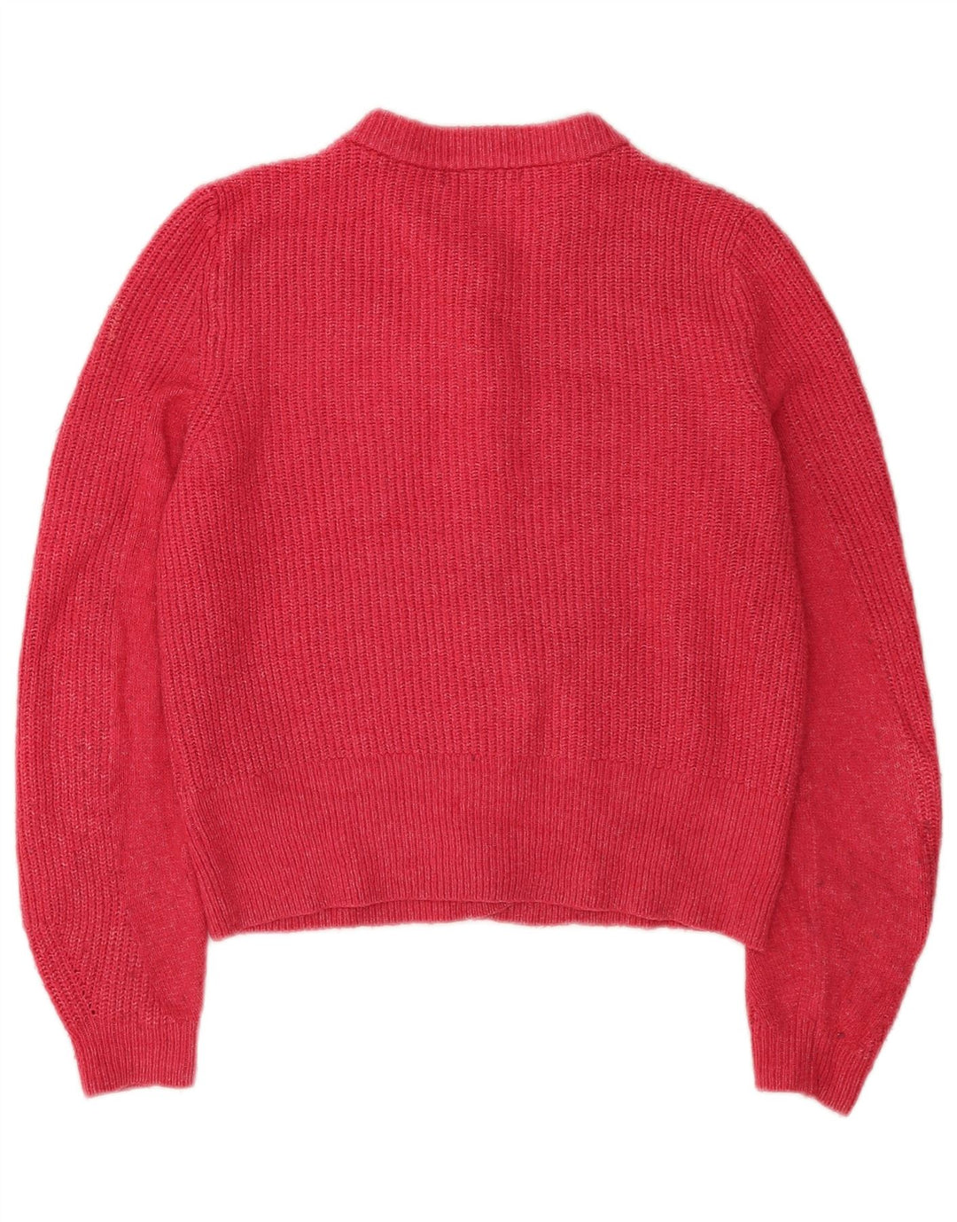 Maglione cardigan corto da donna Marks & Spencer UK 12 Acrilico rosa medio