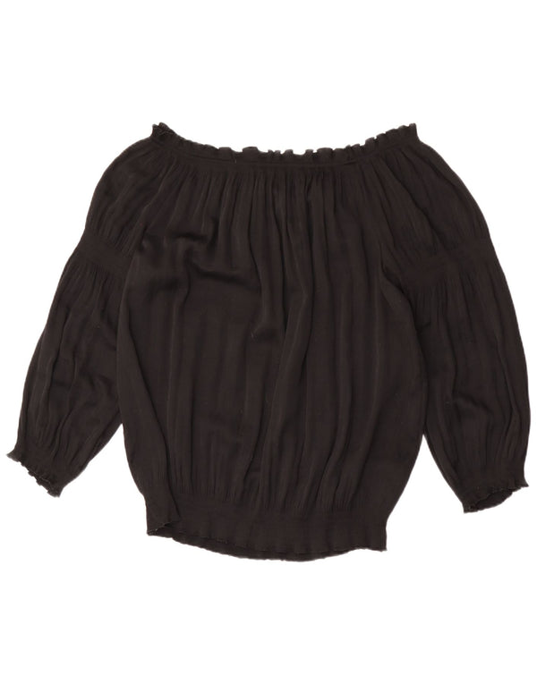 Top camicetta con spalle scoperte da donna Calvin Klein UK 18 XL Nero