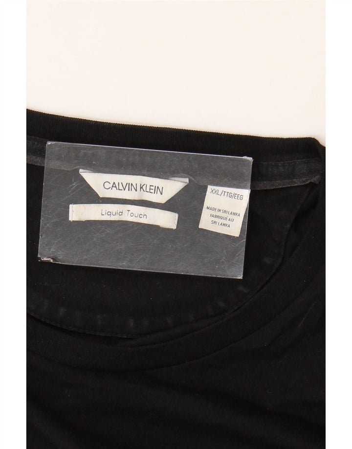 Maglietta da uomo Calvin Klein Top 2XL Nera