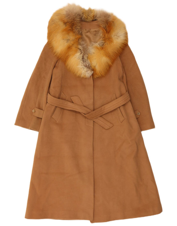 Cappotto da donna Micheli UK 14 in lana marrone medio