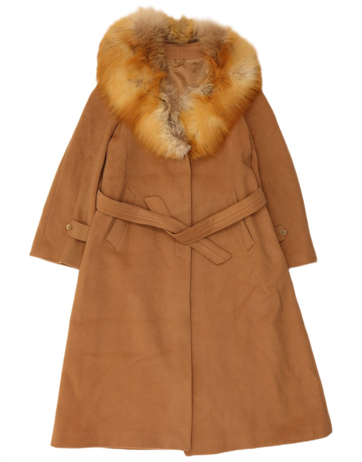 Cappotto da donna Micheli UK 14 in lana marrone medio