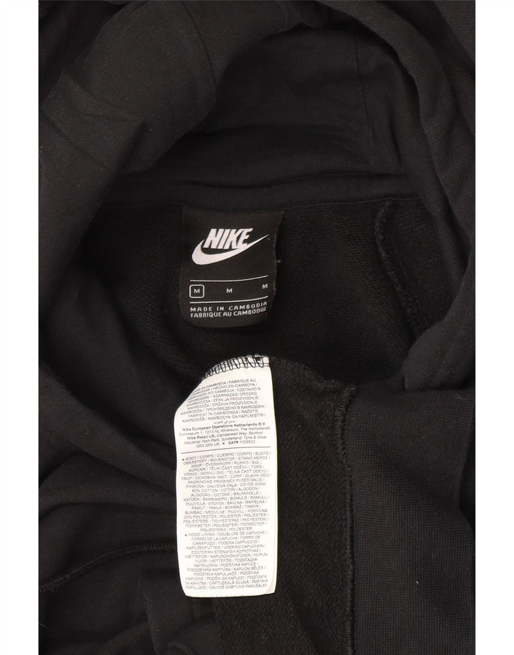 Felpa con cappuccio oversize da donna Nike UK 14 cotone medio nero